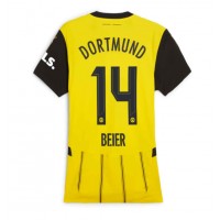 Borussia Dortmund Maximilian Beier #14 Replica Home Shirt Ladies 2024-25 Short Sleeve